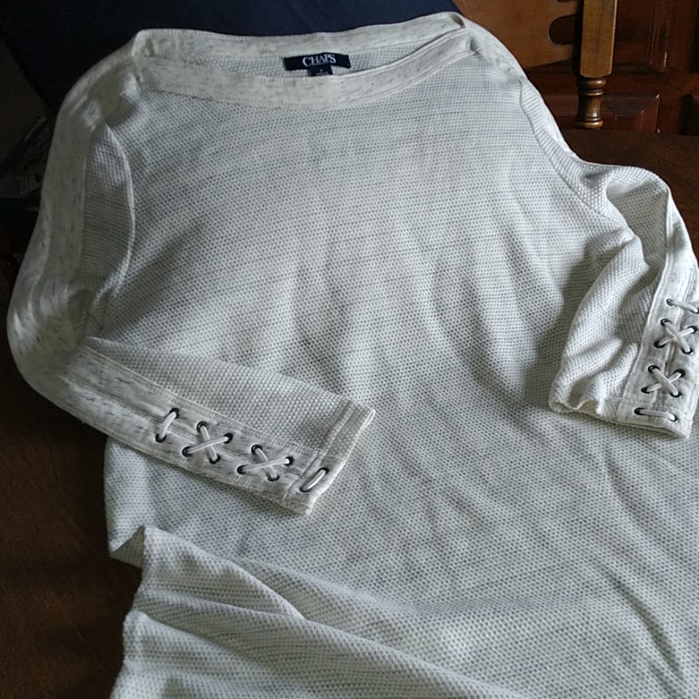 Chaps ladies knit top Sz M